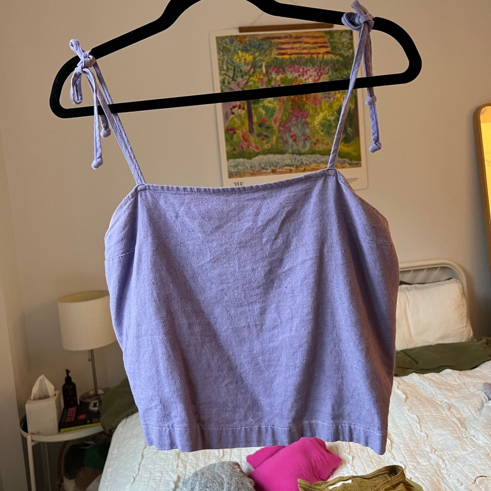 Urban Renewal Linen Tie Tank Top